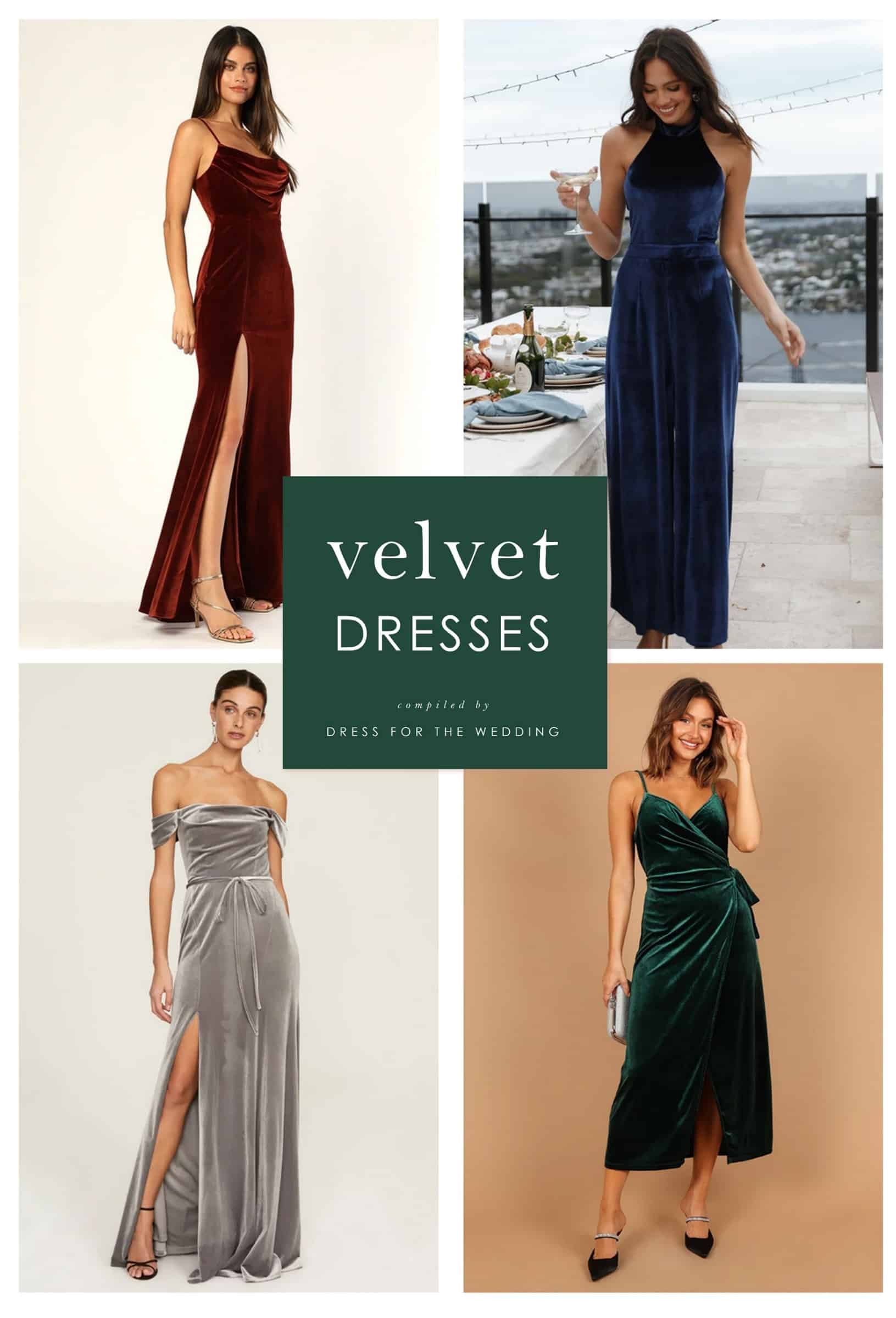 Velvet for the Holidays: Black Velvet Wrap Dress, Embellished