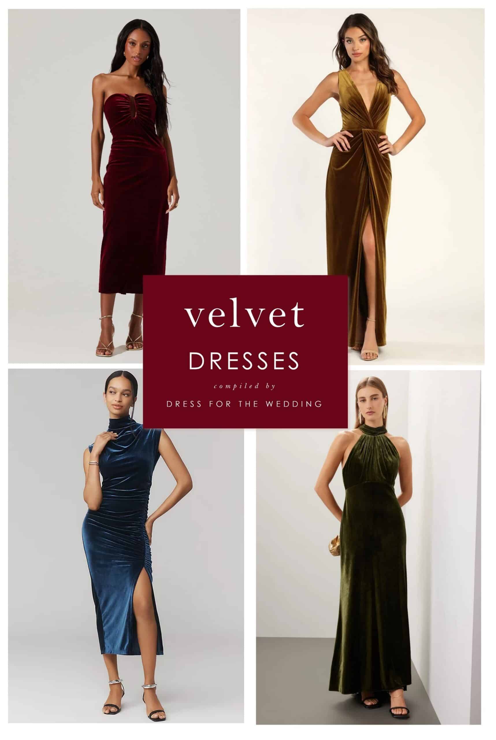 Nice velvet dresses best sale