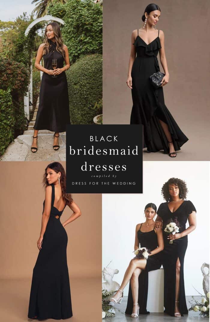 Black Bridesmaid Dresses - Dress for the Wedding