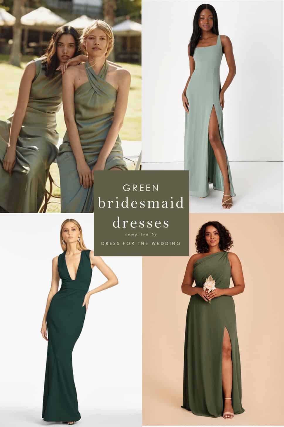 53 Stylish And Elegant Green Bridesmaid Dresses - Weddingomania