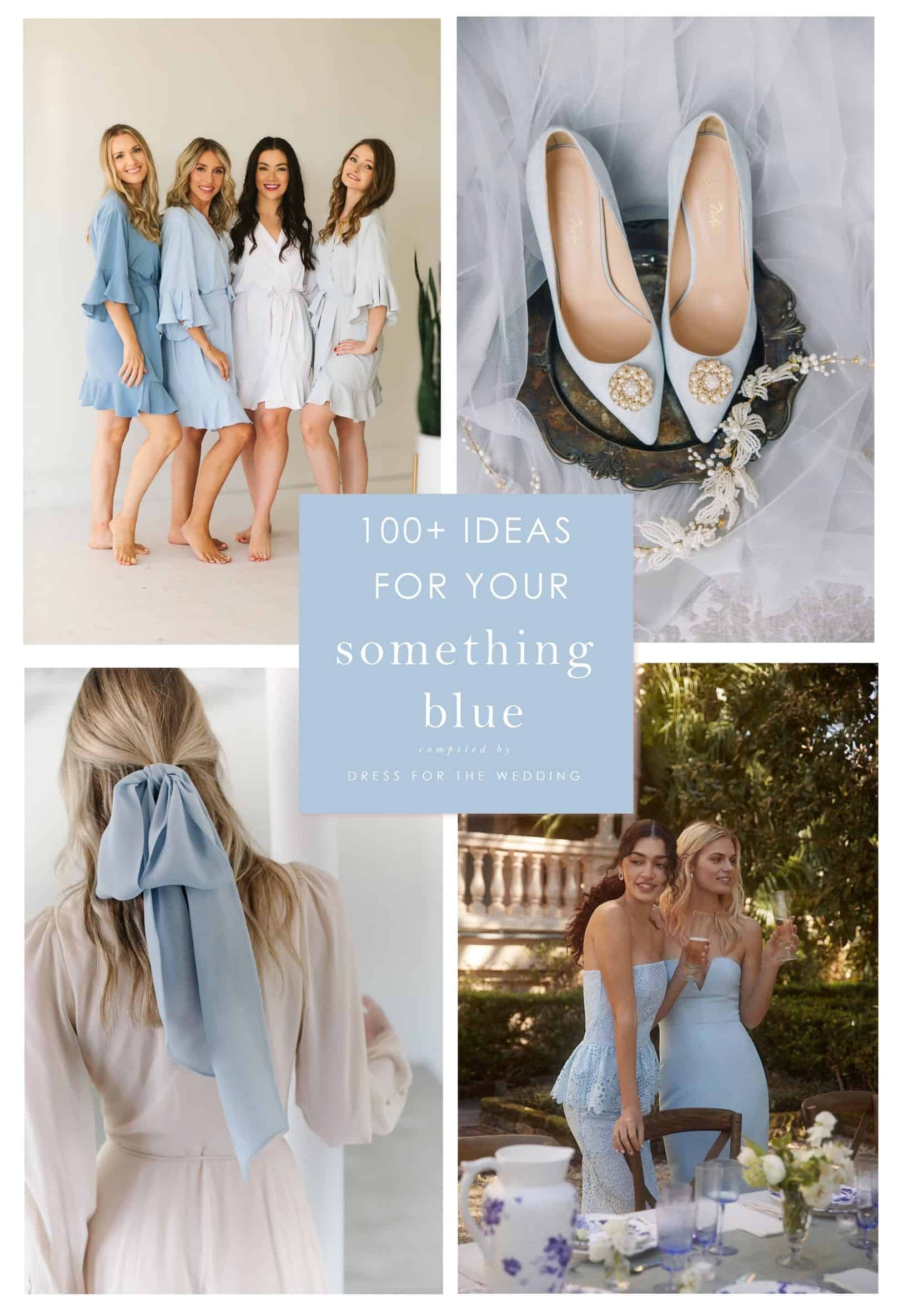 Dusty Blue and Powder Blue Wedding Color Palette - Robes by
