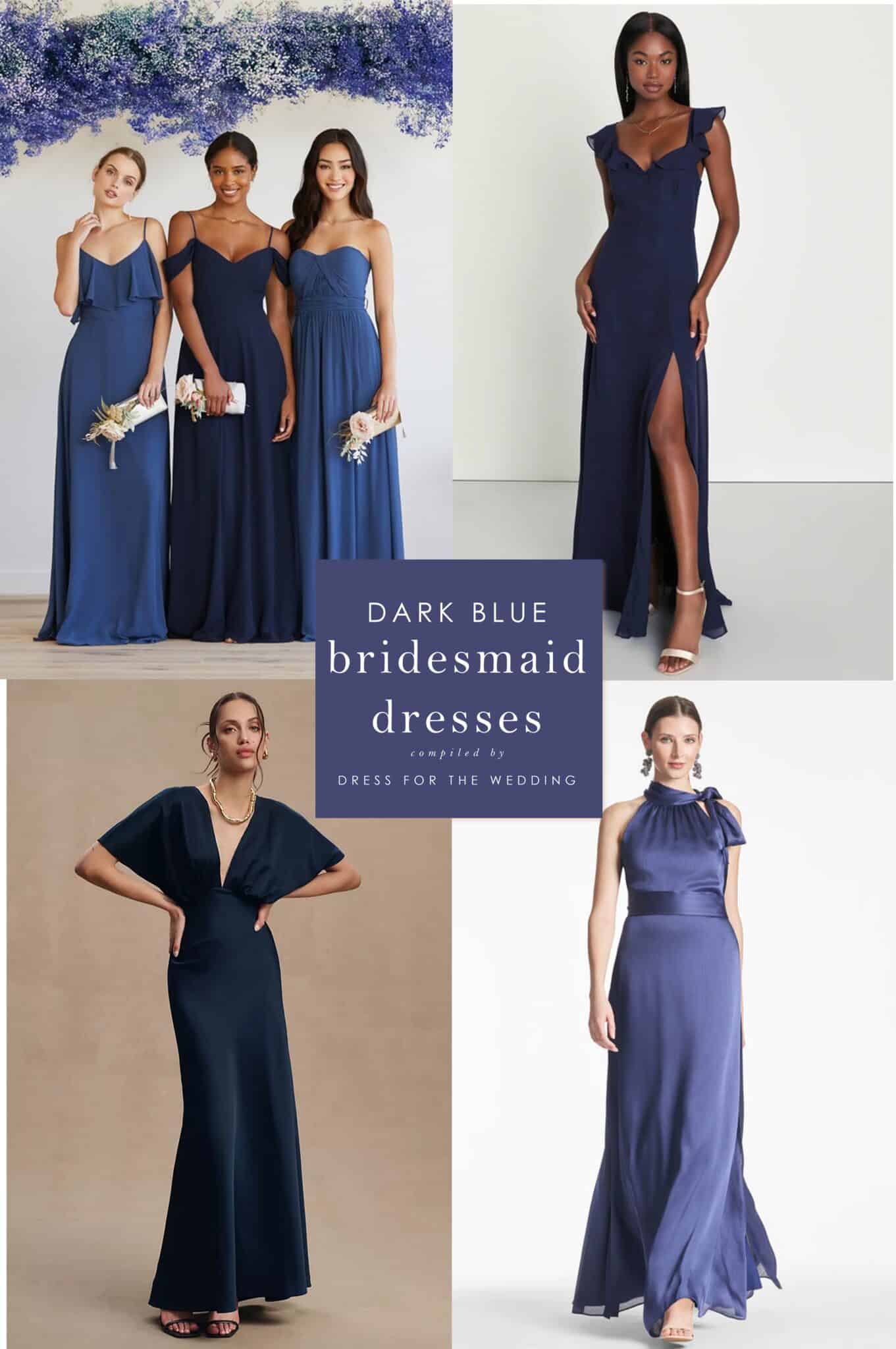 Navy and Dark Blue Bridesmaid Dresses - Dress for the Wedding