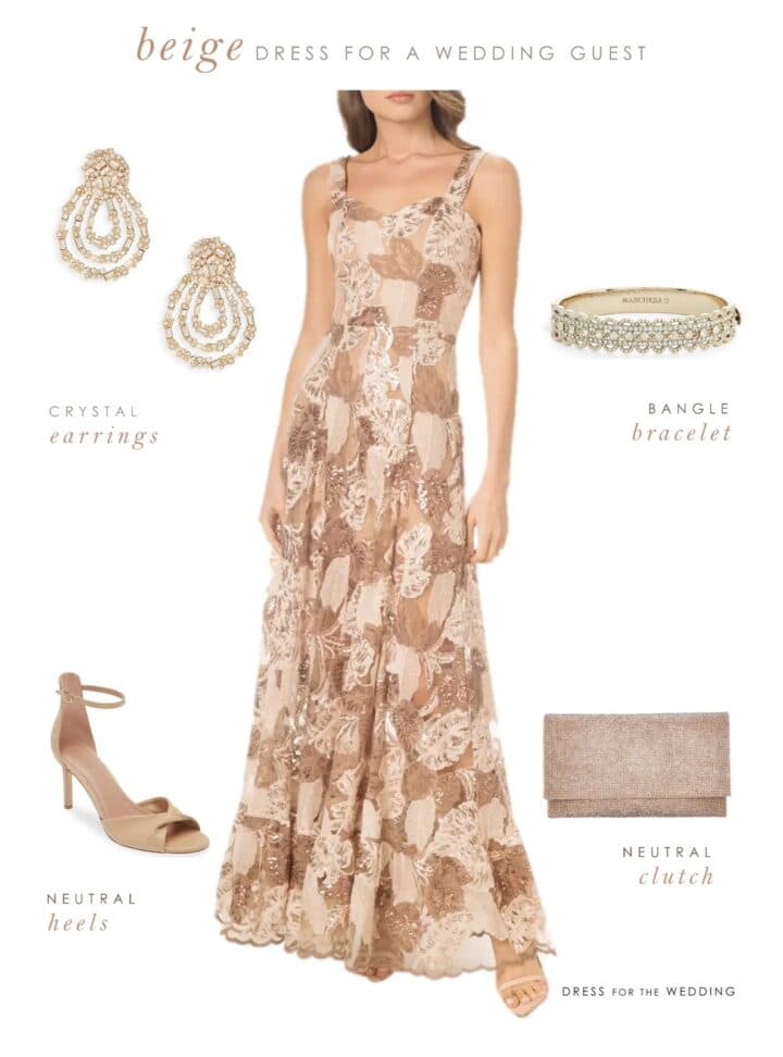 Is it Acceptable to Wear a Beige Dress as a Wedding Guest? - Dress for ...