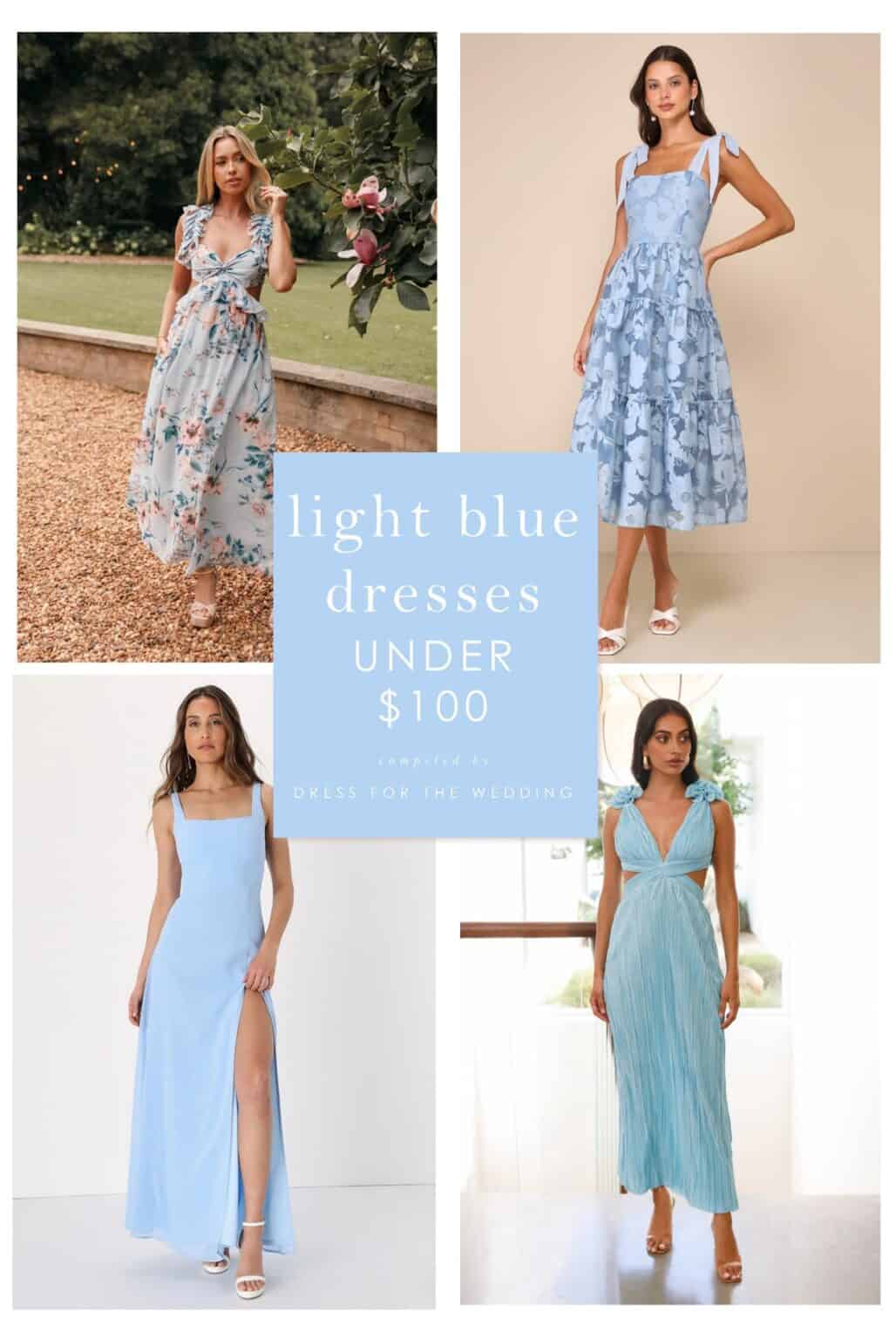 Light Blue Dresses Under $100 - Dress for the Wedding