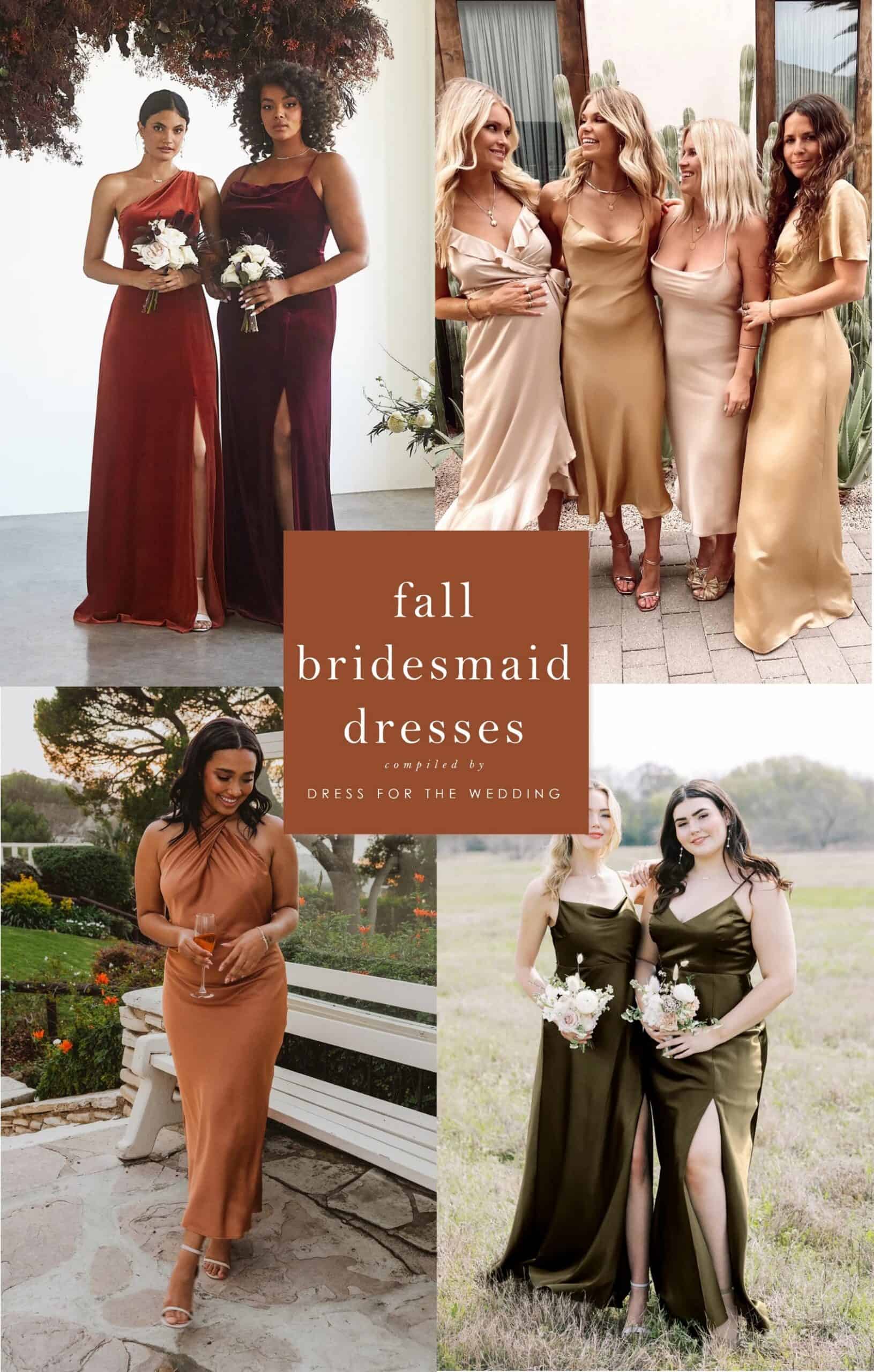 The Best Fall Bridesmaid Dresses In Autumn Colors Dress for the Wedding