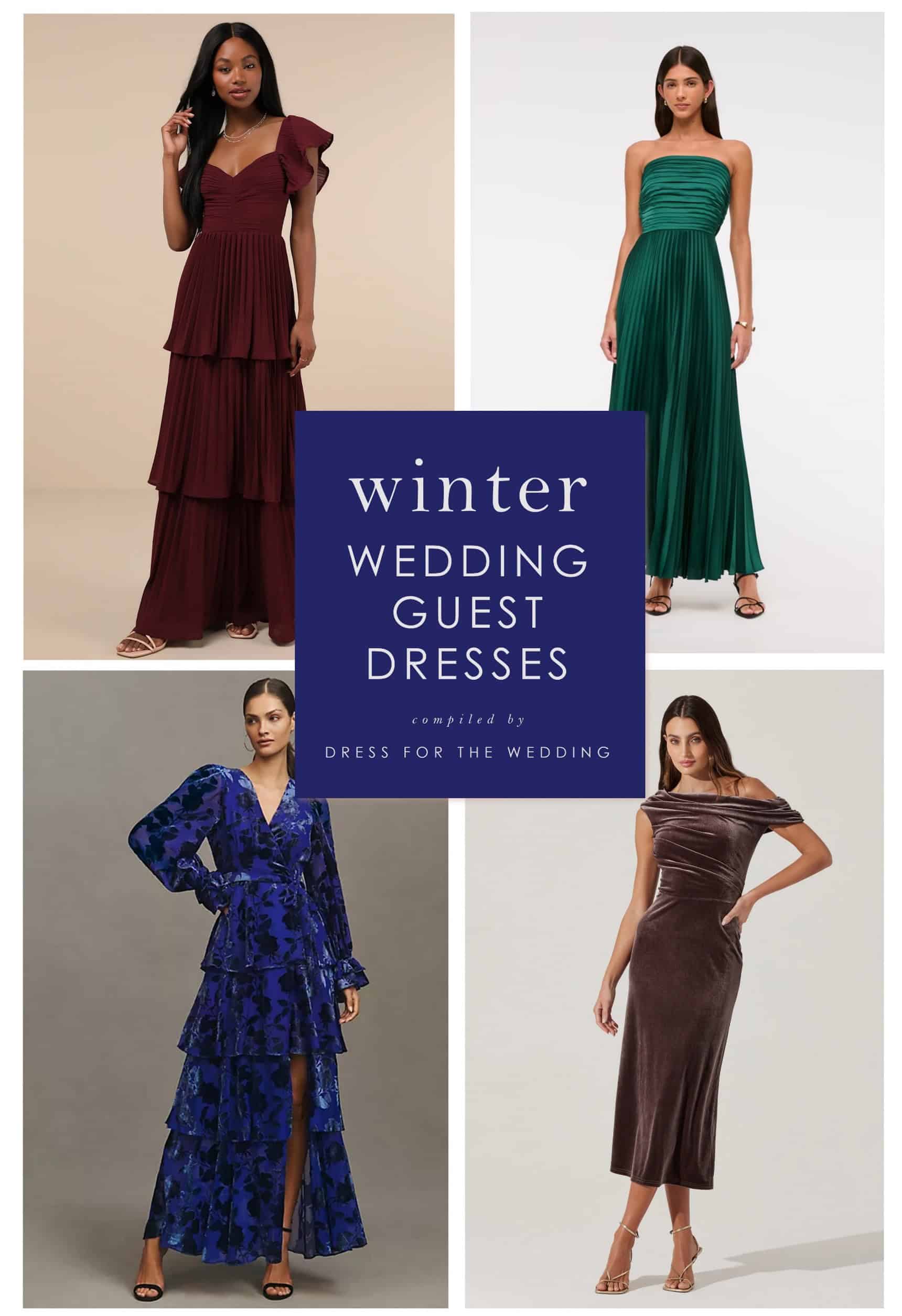 December wedding guest attire online